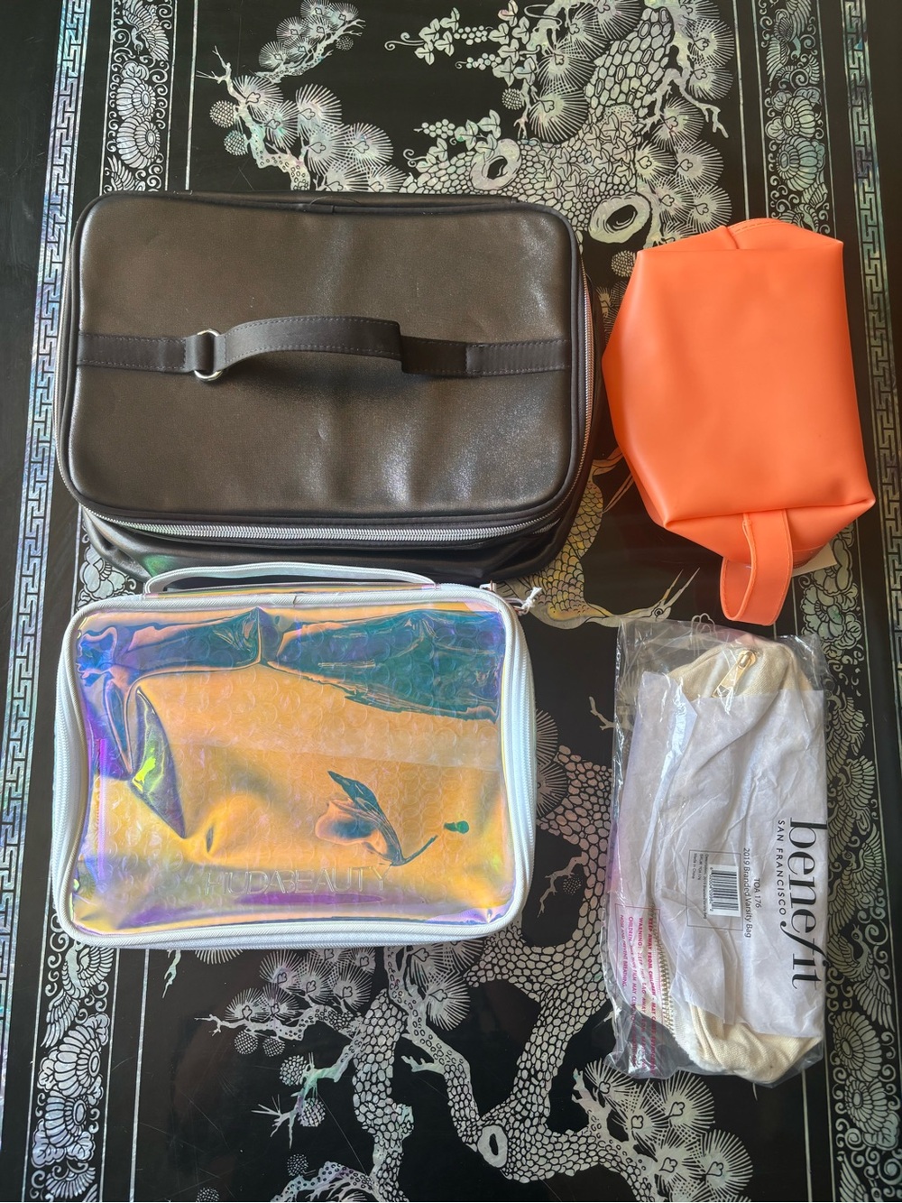 4 piece makeup bag bundle